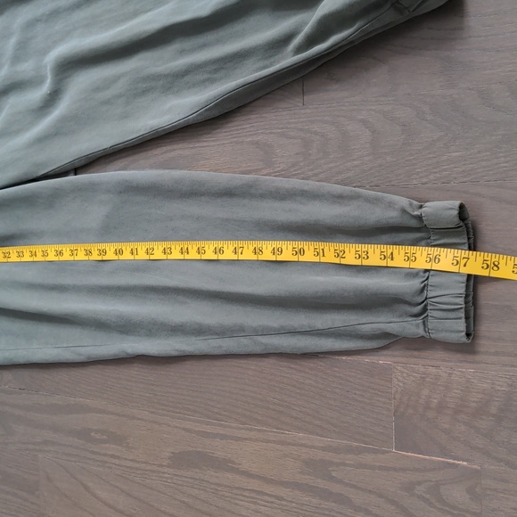 YOUNG FABULOUS & BROKE | Tencel Utility Jumpsuit Waist Tie, Green, Womens Size S - Picture 14 of 14